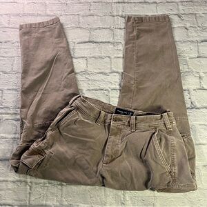 Abercrombie and Fitch Khaki Stretch Cargo Pant Tan